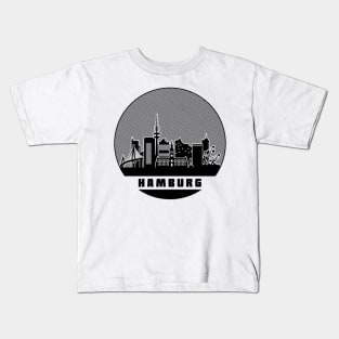 Hamburg Germany Skyline Kids T-Shirt